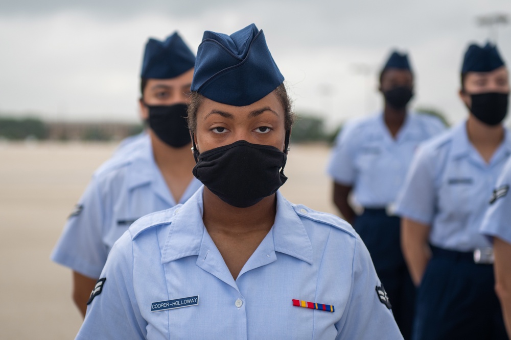 U.S. Air Force Basic Military Training Graduation and Coining Ceremony