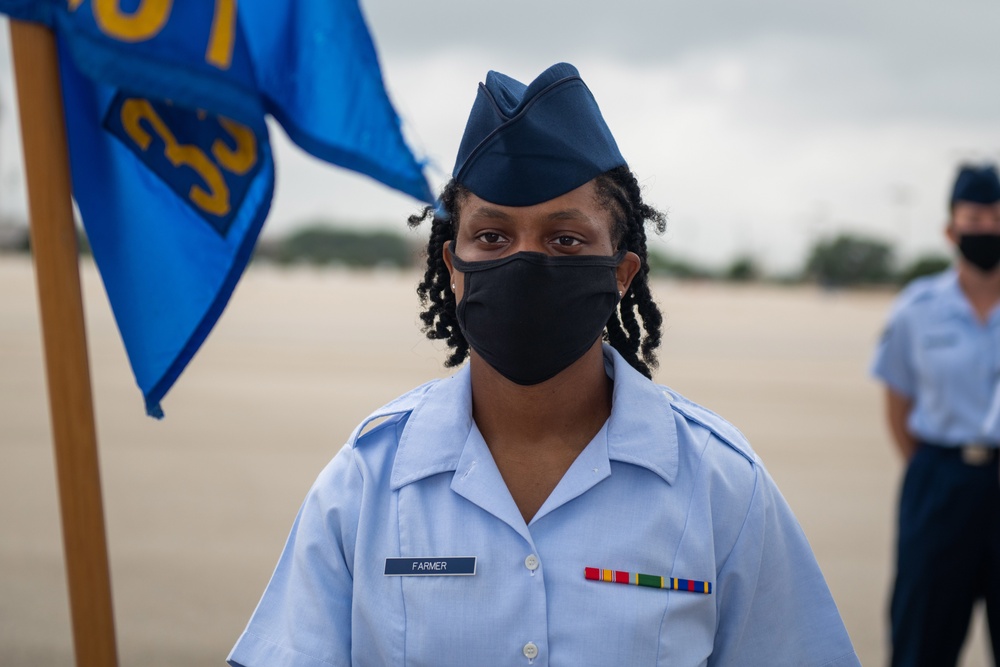 U.S. Air Force Basic Military Training Graduation and Coining Ceremony