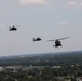 Helicopters fly over Ft. Campbell during Week of the Eagles