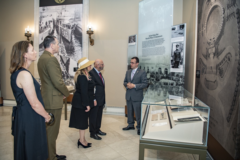 Australia’s Ambassador to the U.S. Arthur Sinodinos AO Participates in a Public Wreath-Laying Ceremony at the Tomb of the Unknown Soldier