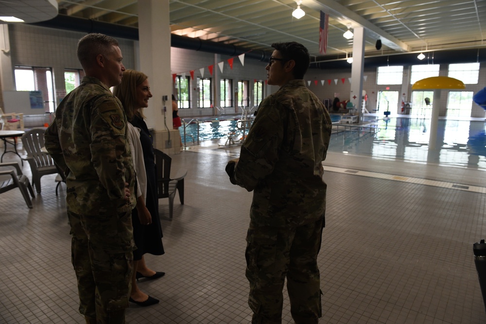 Lt. Gen. Timothy Haugh visits Grand Forks AFB