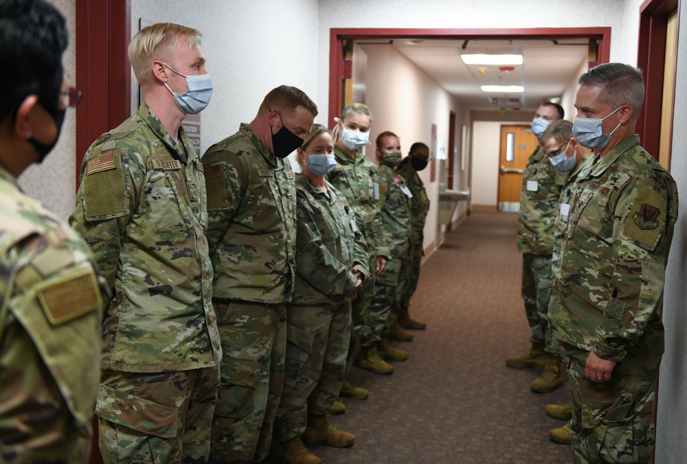 Lt. Gen. Timothy Haugh visits Grand Forks AFB