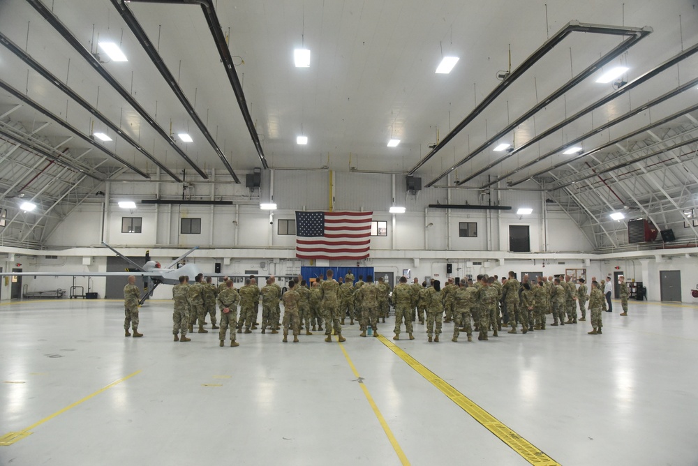 Air National Guard Command Chief Visits 174th Attack Wing