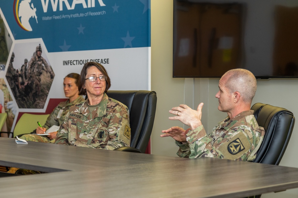 Brigadier General Wendy L. Harter Visits Walter Reed Army Institute of Research.