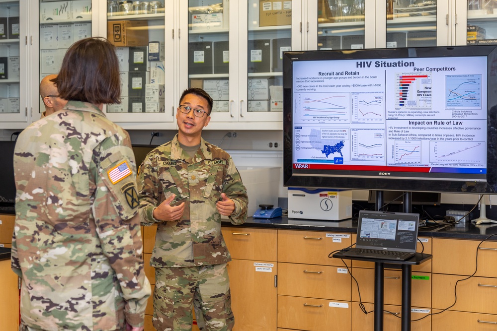 Brigadier General Wendy L. Harter Visits Walter Reed Army Institute of Research.