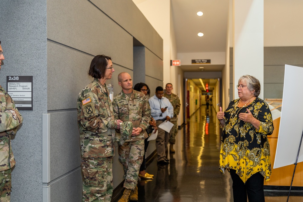 Brigadier General Wendy L. Harter Visits Walter Reed Army Institute of Research.