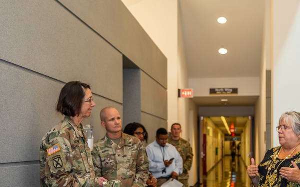Brigadier General Wendy L. Harter Visits Walter Reed Army Institute of Research.