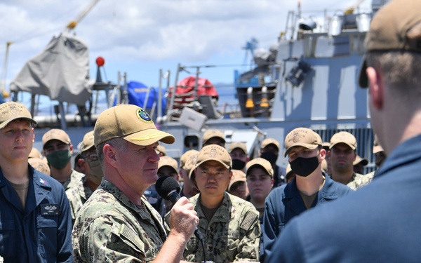 Adm. Paparo Visits USS Hopper