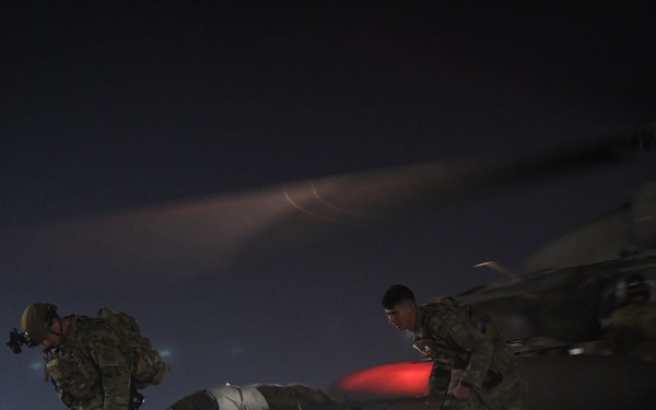 39th SFS partners with U.S. Soldiers to conduct first joint K-9 helicopter training