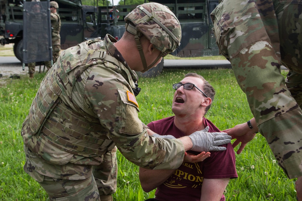 36th Medical Company Area Support Conducts MASCAL Training at Hohenfels Training Area