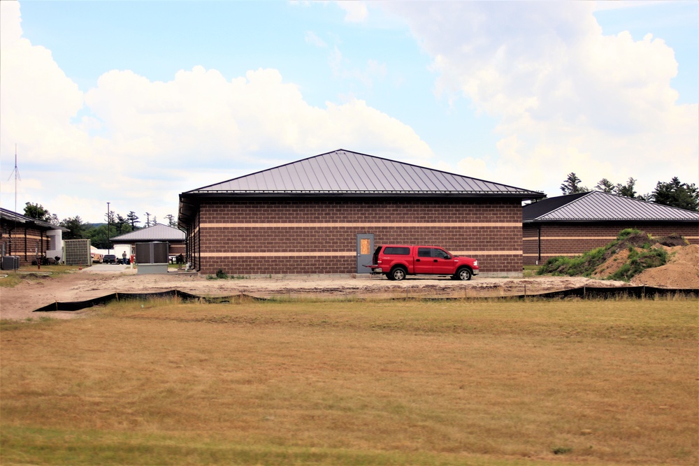 Construction of 6th simulations training building making progress at Fort McCoy