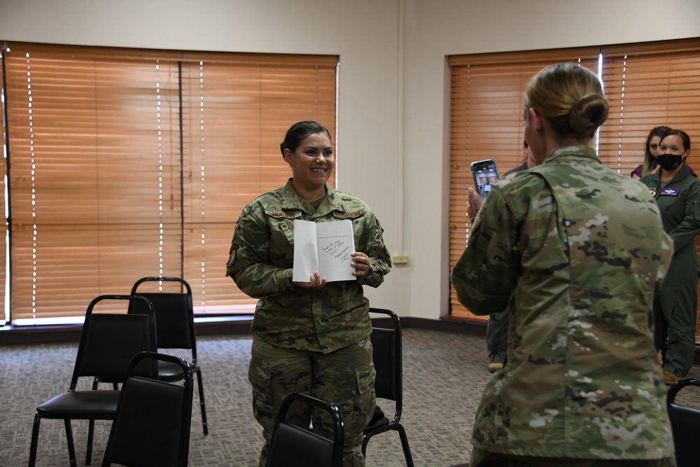 CMSAF virtually mentors Altus Airmen