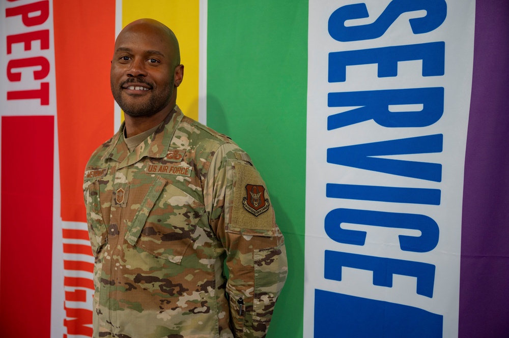 Reserve Airman serving with Pride