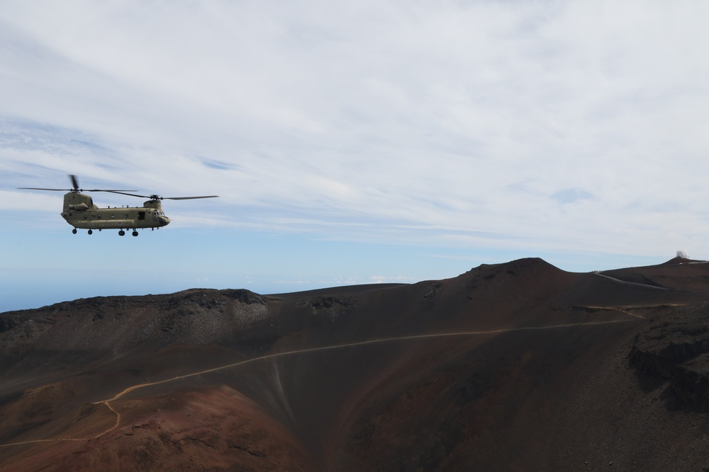 Flying Over the Crater