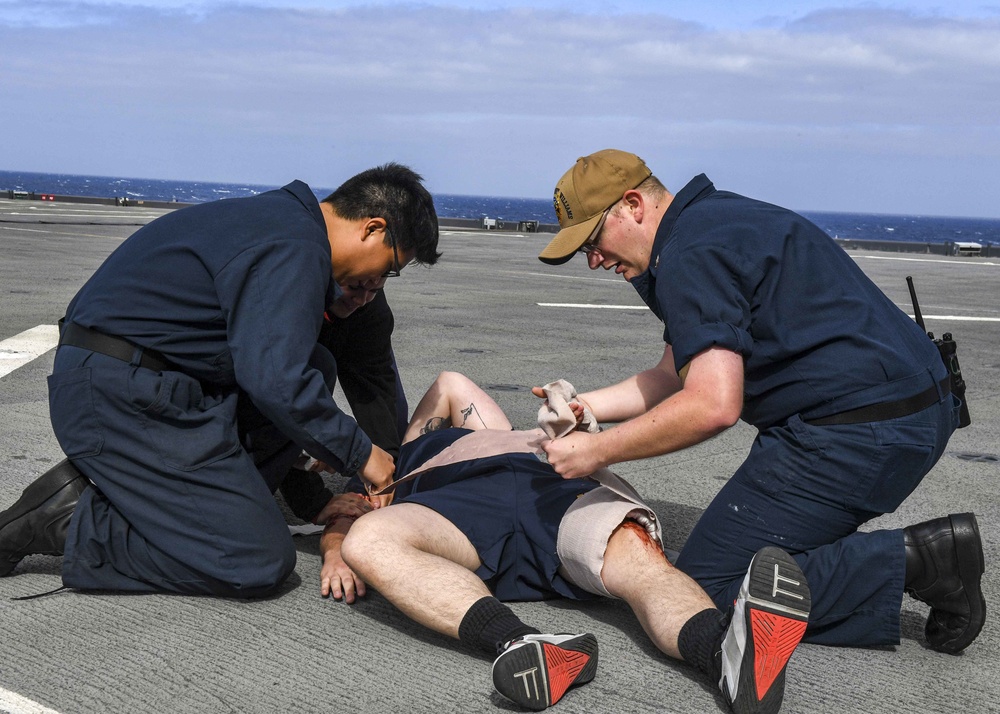 USS Hershel "Woody" Williams medical training