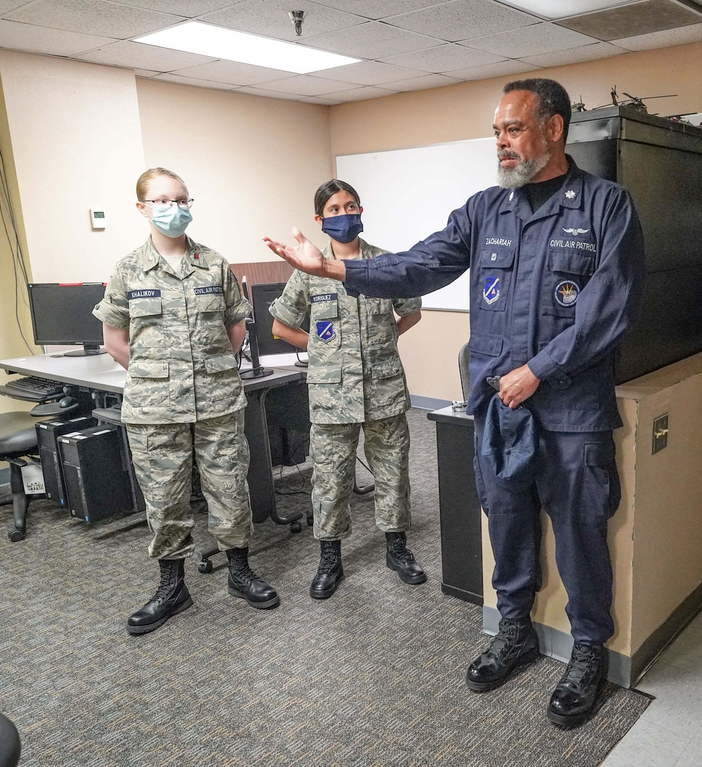 688th Cyberspace Wing command team engages Civil Air Patrol cadets