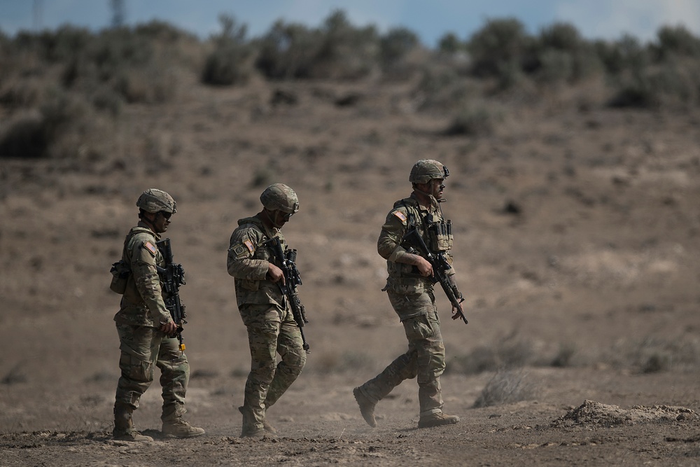 Idaho Guard Annual Training - Review in Photographs; C Company Field Exercise