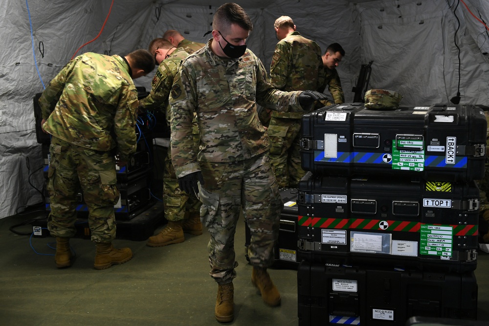 242nd Combat Communications Squadron tests deployment capabilities