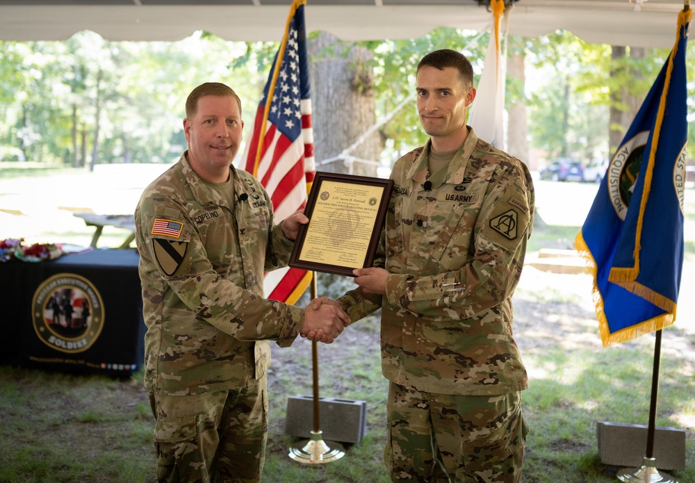 Lt. Col. Aaron Pearsall Receives PdM SPTD Charter