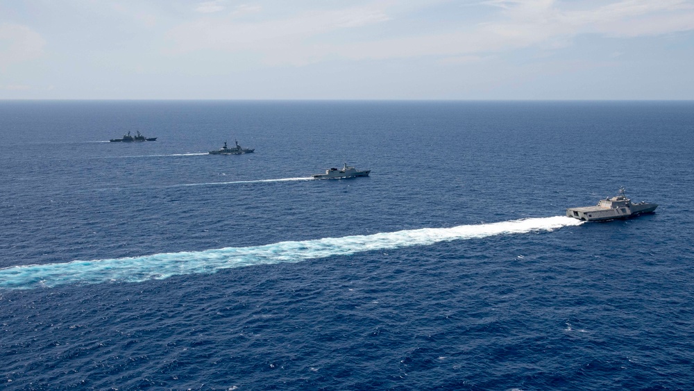 Cooperation Afloat Readiness and Training Sri Lanka with USS Charleston (LCS 18)
