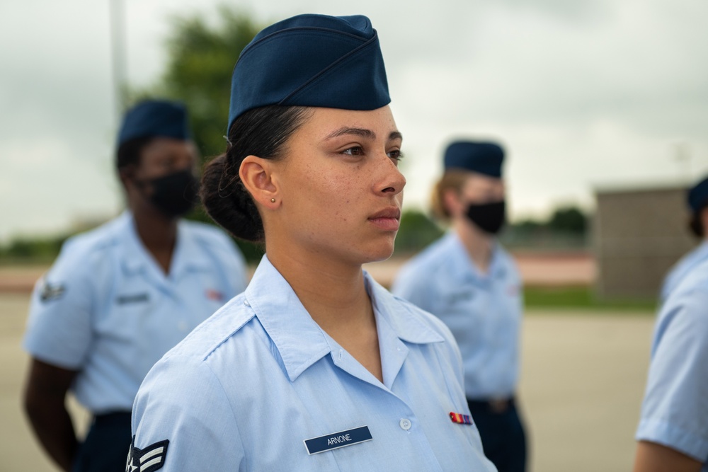 U.S. Air Force Basic Military Training Graduation and Coining Ceremony