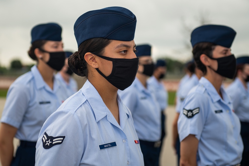 U.S. Air Force Basic Military Training Graduation and Coining Ceremony