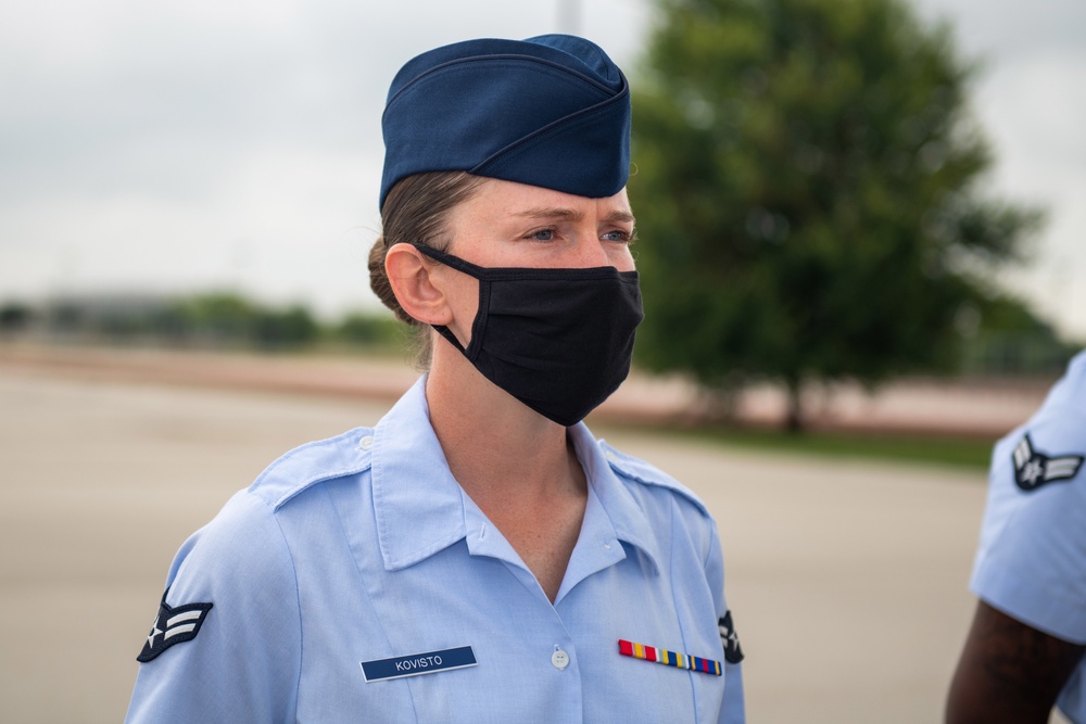 U.S. Air Force Basic Military Training Graduation and Coining Ceremony