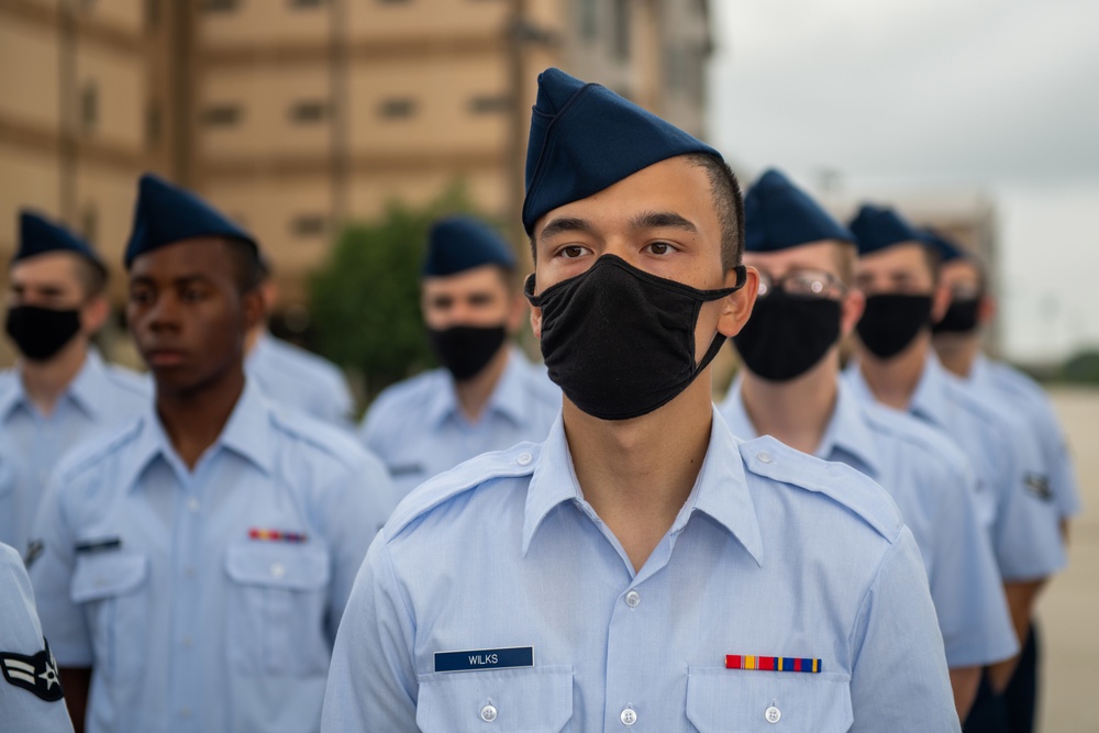 U.S. Air Force Basic Military Training Graduation and Coining Ceremony