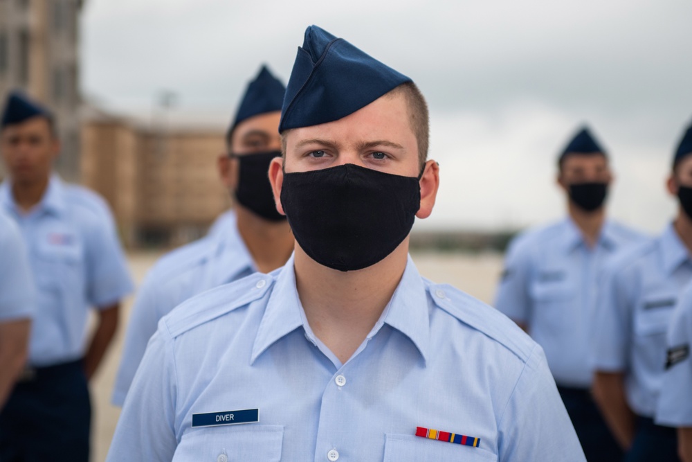 U.S. Air Force Basic Military Training Graduation and Coining Ceremony