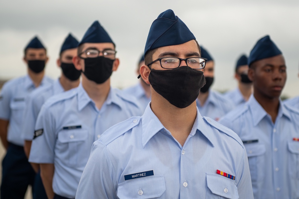 U.S. Air Force Basic Military Training Graduation and Coining Ceremony