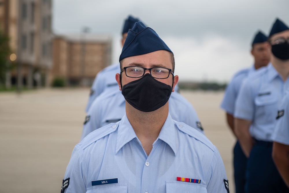 U.S. Air Force Basic Military Training Graduation and Coining Ceremony