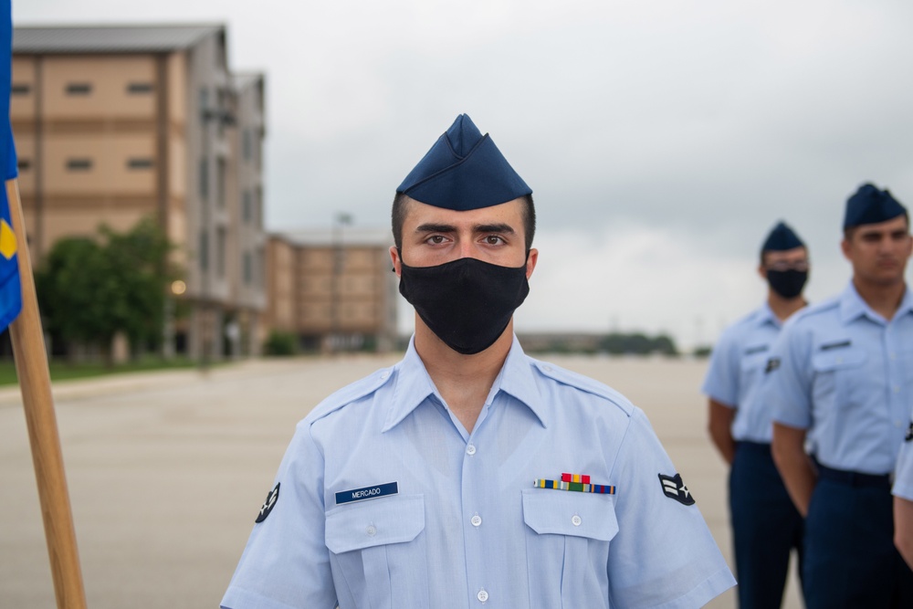 U.S. Air Force Basic Military Training Graduation and Coining Ceremony