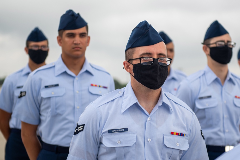 U.S. Air Force Basic Military Training Graduation and Coining Ceremony