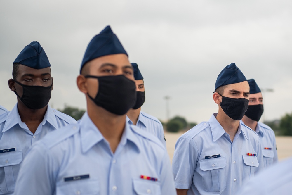 U.S. Air Force Basic Military Training Graduation and Coining Ceremony