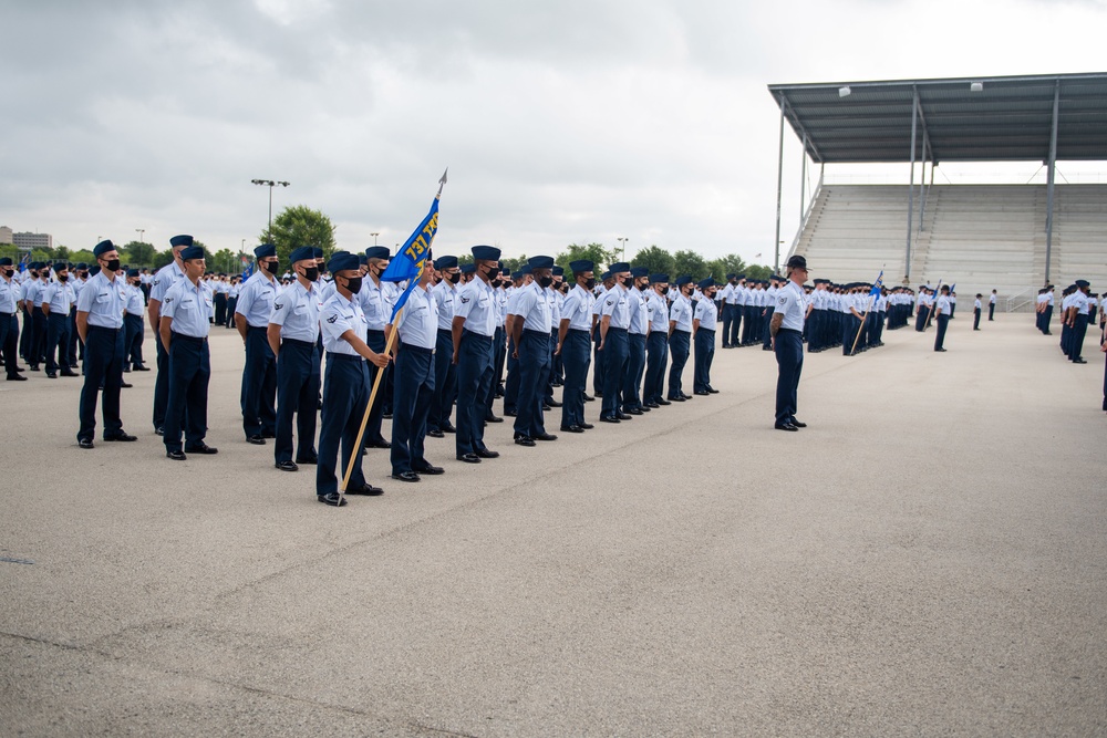 U.S. Air Force Basic Military Training Graduation and Coining Ceremony