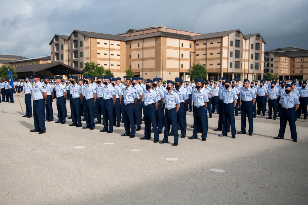 U.S. Air Force Basic Military Training Graduation and Coining Ceremony