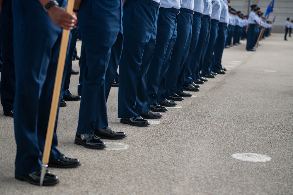 U.S. Air Force Basic Military Training Graduation and Coining Ceremony