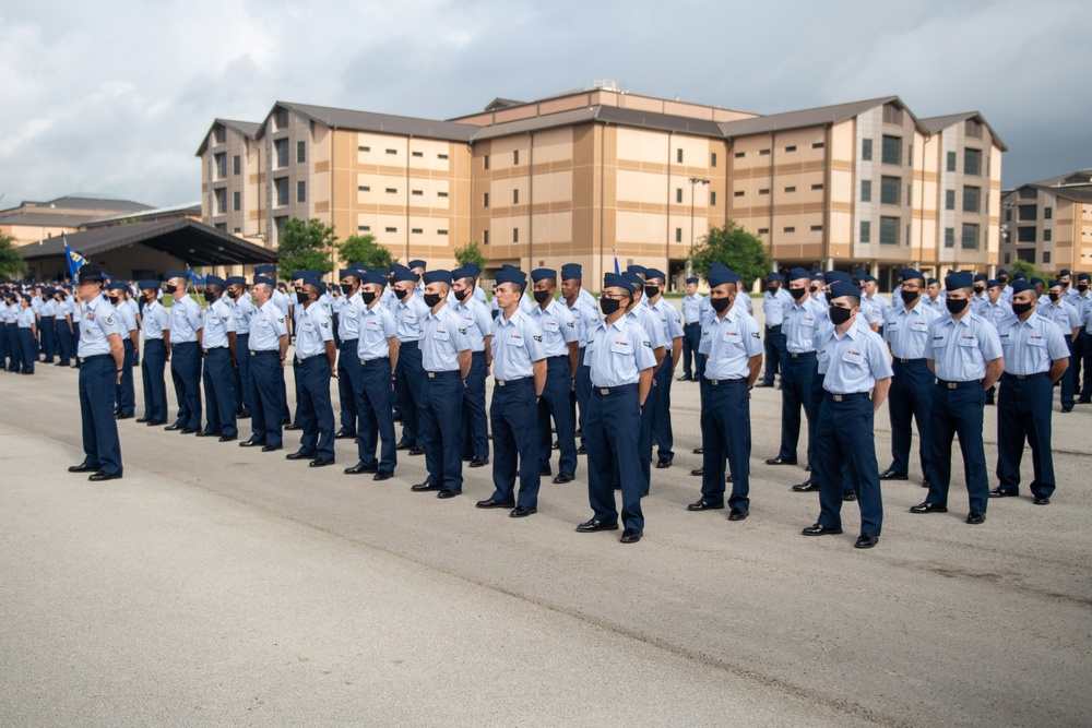 U.S. Air Force Basic Military Training Graduation and Coining Ceremony