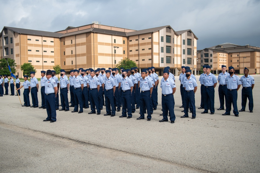 U.S. Air Force Basic Military Training Graduation and Coining Ceremony