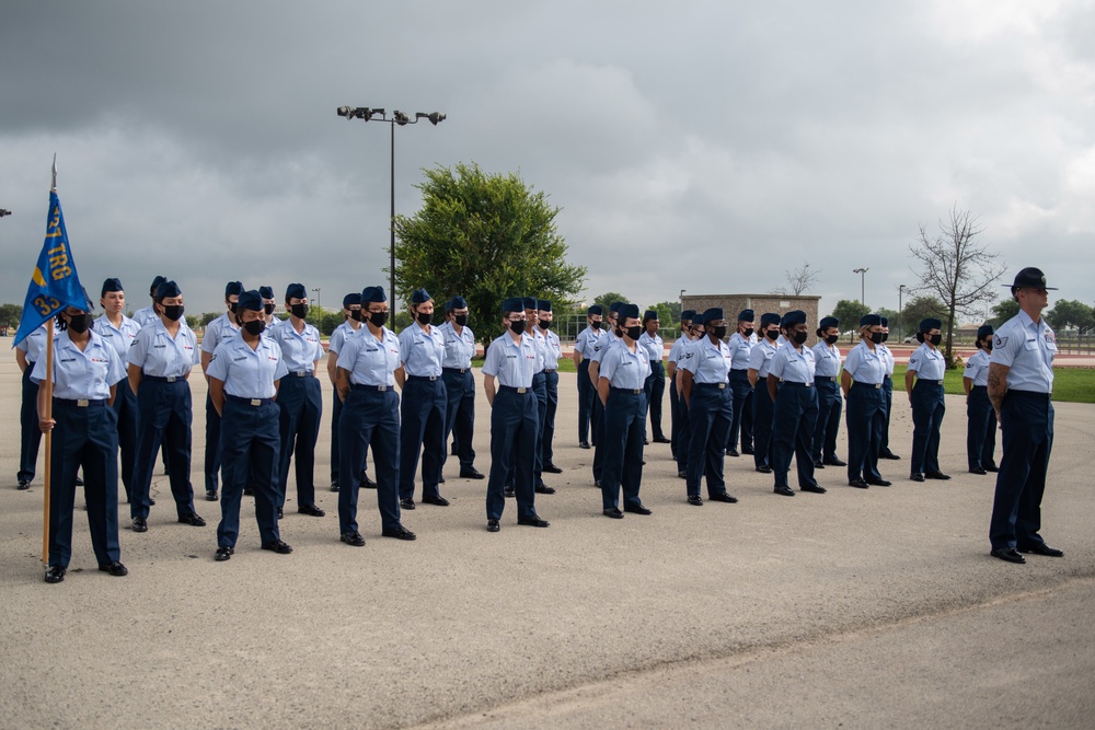 U.S. Air Force Basic Military Training Graduation and Coining Ceremony