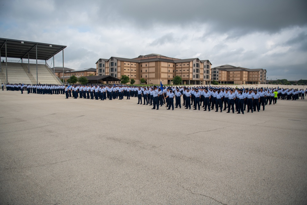 U.S. Air Force Basic Military Training Graduation and Coining Ceremony