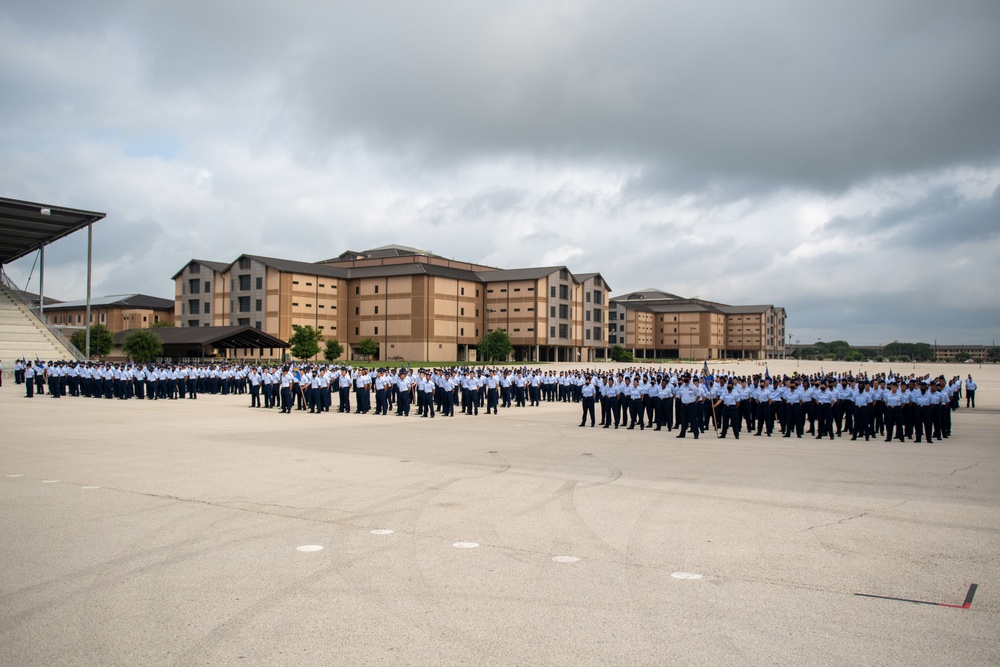 U.S. Air Force Basic Military Training Graduation and Coining Ceremony