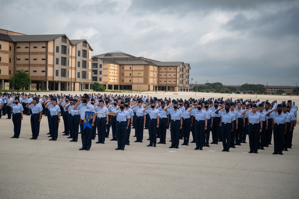 U.S. Air Force Basic Military Training Graduation and Coining Ceremony