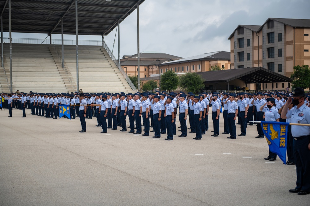 U.S. Air Force Basic Military Training Graduation and Coining Ceremony