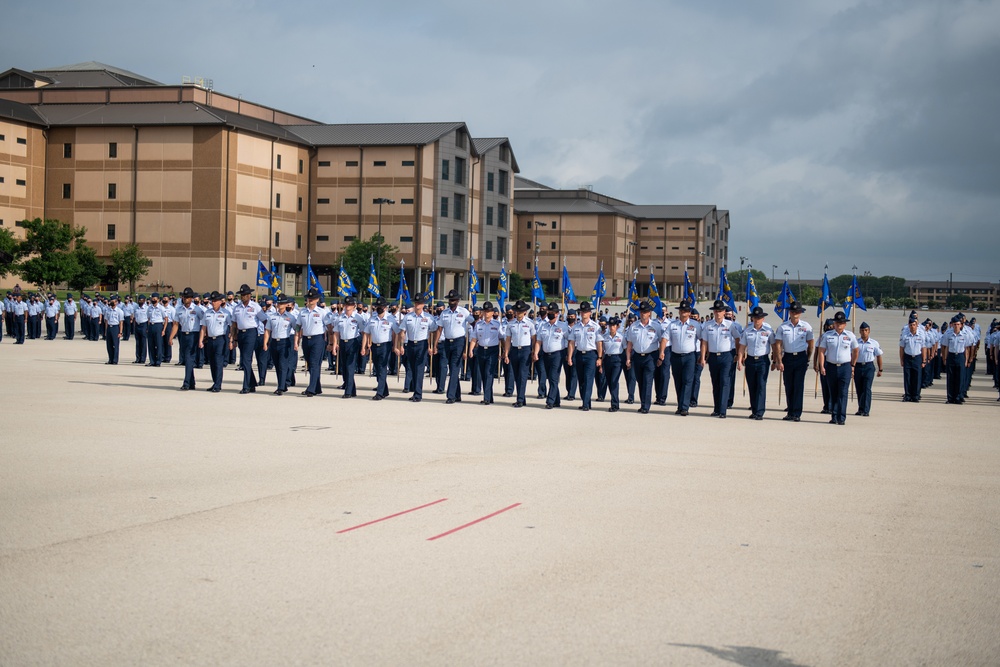 U.S. Air Force Basic Military Training Graduation and Coining Ceremony