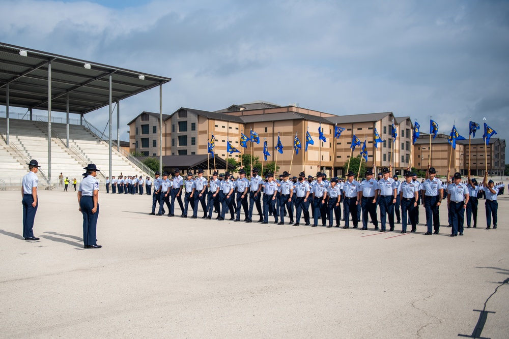 U.S. Air Force Basic Military Training Graduation and Coining Ceremony