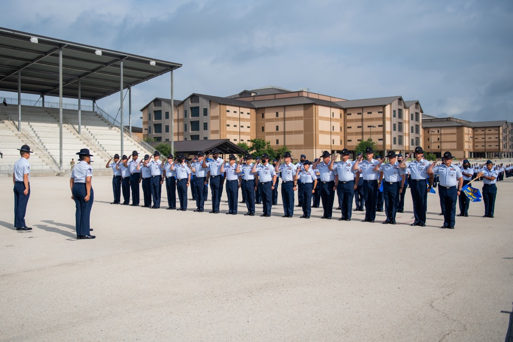 U.S. Air Force Basic Military Training Graduation and Coining Ceremony