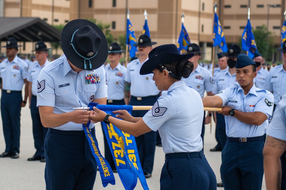 U.S. Air Force Basic Military Training Graduation and Coining Ceremony