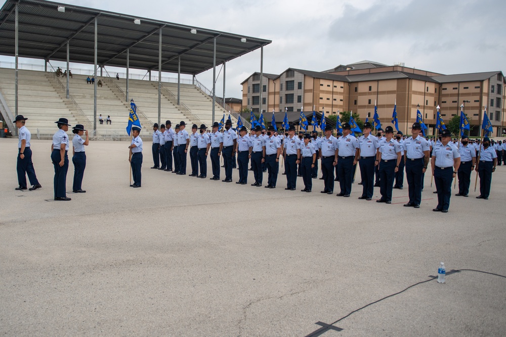 U.S. Air Force Basic Military Training Graduation and Coining Ceremony