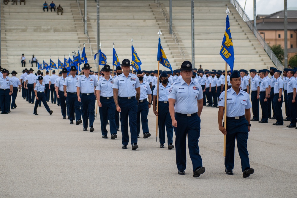 U.S. Air Force Basic Military Training Graduation and Coining Ceremony